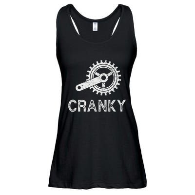 Cranky Vintage Funny Bicycle Lovers Cycling Cranky Ladies Essential Flowy Tank