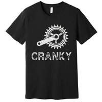 Cranky Vintage Funny Bicycle Lovers Cycling Cranky Premium T-Shirt