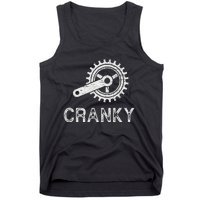 Cranky Vintage Funny Bicycle Lovers Cycling Cranky Tank Top