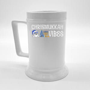 Chrismukkah Vibes Funny Santa Hanukkah Jewish Chanukah Beer Stein