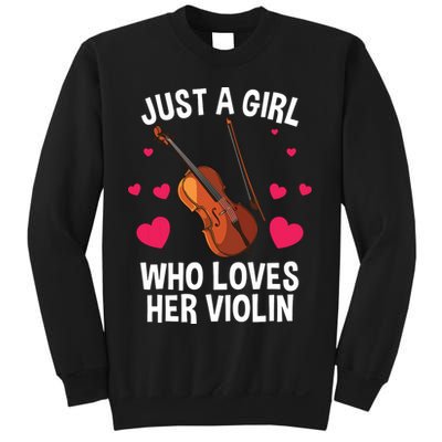 Cool Violin For Women Girl Fiddle Music Lover Violin Player Sweatshirt