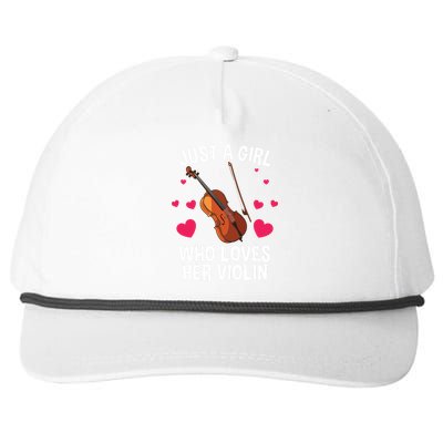 Cool Violin For Women Girl Fiddle Music Lover Violin Player Snapback Five-Panel Rope Hat