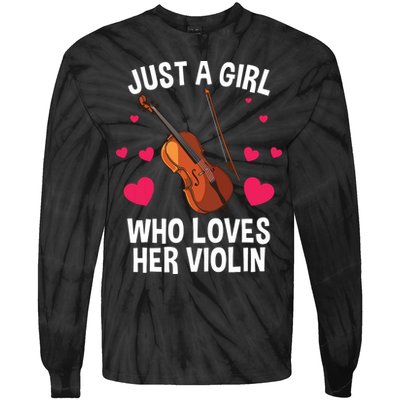 Cool Violin For Women Girl Fiddle Music Lover Violin Player Tie-Dye Long Sleeve Shirt