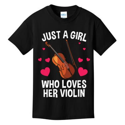 Cool Violin For Women Girl Fiddle Music Lover Violin Player Kids T-Shirt