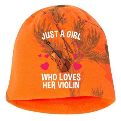 Cool Violin For Women Girl Fiddle Music Lover Violin Player Kati - Camo Knit Beanie