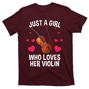 Cool Violin For Women Girl Fiddle Music Lover Violin Player T-Shirt