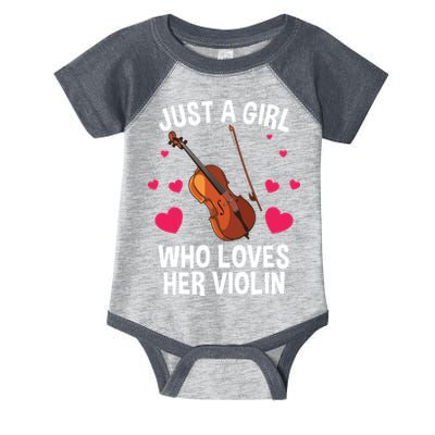 Cool Violin For Women Girl Fiddle Music Lover Violin Player Infant Baby Jersey Bodysuit