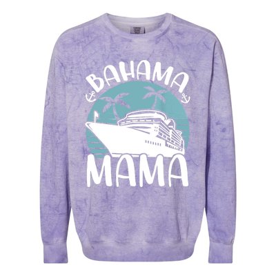 Cruising Vacation Family Trip Bahama Mama Colorblast Crewneck Sweatshirt