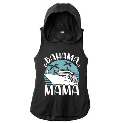 Cruising Vacation Family Trip Bahama Mama Ladies PosiCharge Tri-Blend Wicking Draft Hoodie Tank