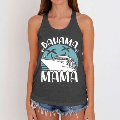 Cruising Vacation Family Trip Bahama Mama Women's Knotted Racerback Tank