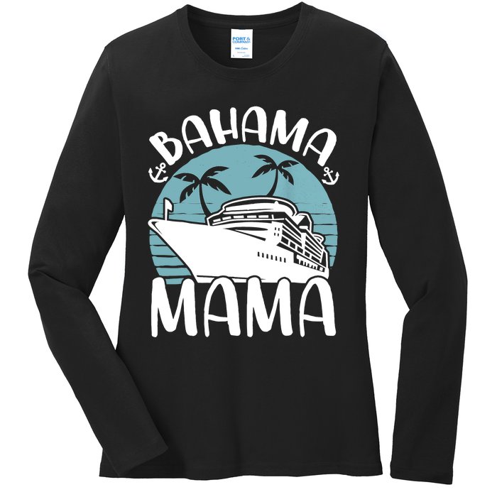 Cruising Vacation Family Trip Bahama Mama Ladies Long Sleeve Shirt