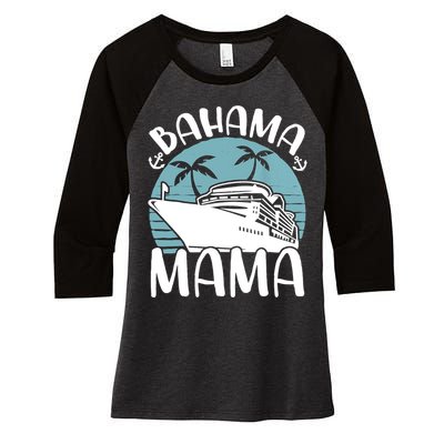 Cruising Vacation Family Trip Bahama Mama Women's Tri-Blend 3/4-Sleeve Raglan Shirt