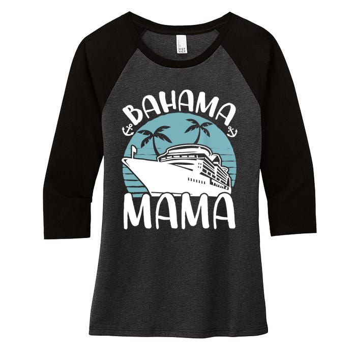 Cruising Vacation Family Trip Bahama Mama Women's Tri-Blend 3/4-Sleeve Raglan Shirt