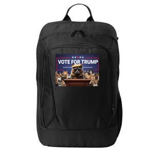 Cats Vote For Trump 2024 Election City Backpack