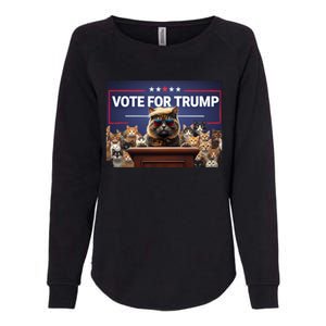 Cats Vote For Trump 2024 Election Womens California Wash Sweatshirt