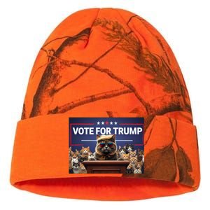 Cats Vote For Trump 2024 Election Kati Licensed 12" Camo Beanie