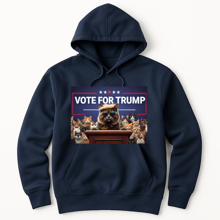 Cats Vote For Trump 2024 Election Hoodie