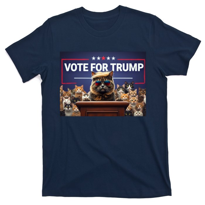 Cats Vote For Trump 2024 Election T-Shirt