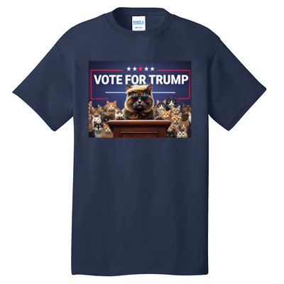 Cats Vote For Trump 2024 Election Tall T-Shirt