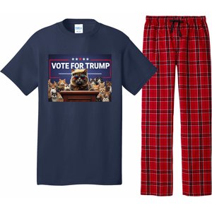 Cats Vote For Trump 2024 Election Pajama Set