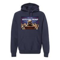 Cats Vote For Trump 2024 Election Premium Hoodie