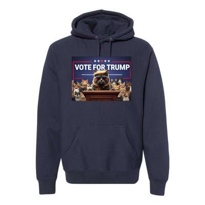 Cats Vote For Trump 2024 Election Premium Hoodie