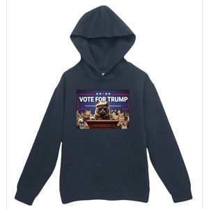 Cats Vote For Trump 2024 Election Urban Pullover Hoodie