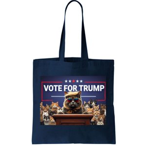 Cats Vote For Trump 2024 Election Tote Bag