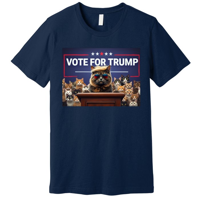 Cats Vote For Trump 2024 Election Premium T-Shirt