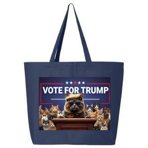 Cats Vote For Trump 2024 Election 25L Jumbo Tote