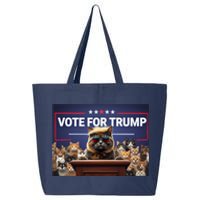 Cats Vote For Trump 2024 Election 25L Jumbo Tote