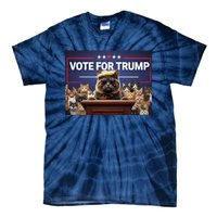 Cats Vote For Trump 2024 Election Tie-Dye T-Shirt