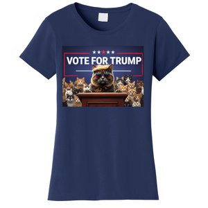 Cats Vote For Trump 2024 Election Women's T-Shirt