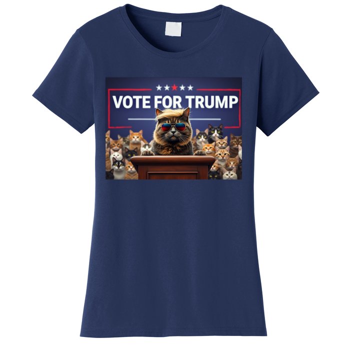 Cats Vote For Trump 2024 Election Women's T-Shirt