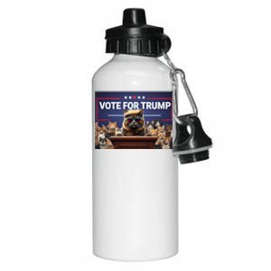 Cats Vote For Trump 2024 Election Aluminum Water Bottle