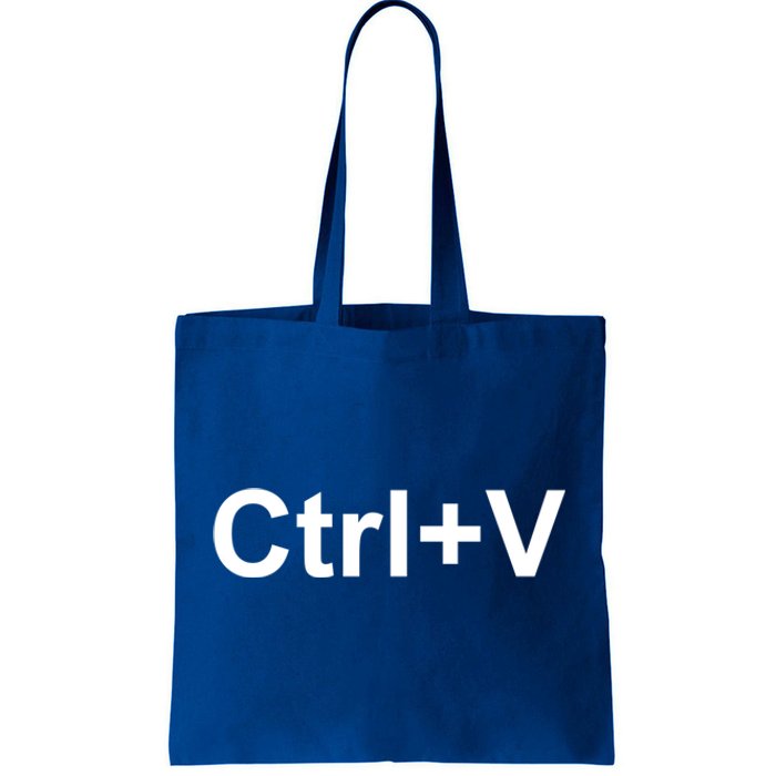 Ctrl V Family Matching Partner Ctrl C Ctrl V Copy And Paste Gift Tote Bag