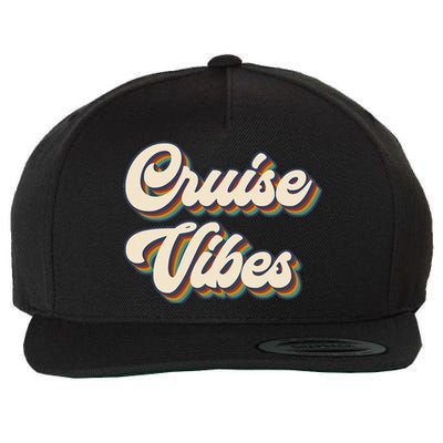 Cruise Vibes funny Family Cruise Vacation Party Wool Snapback Cap