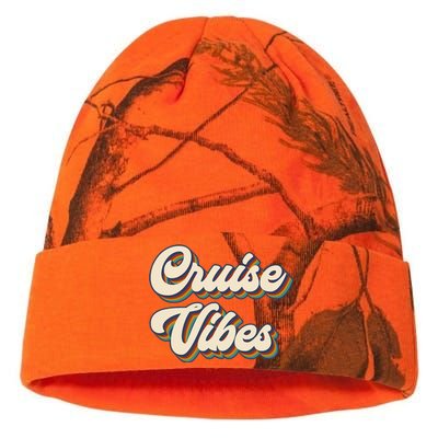 Cruise Vibes funny Family Cruise Vacation Party Kati Licensed 12" Camo Beanie