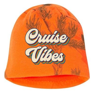 Cruise Vibes funny Family Cruise Vacation Party Kati - Camo Knit Beanie