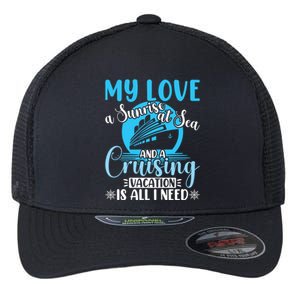 Cruising Vacation Family Trip Husband And Wife Cruising Funny Gift Flexfit Unipanel Trucker Cap