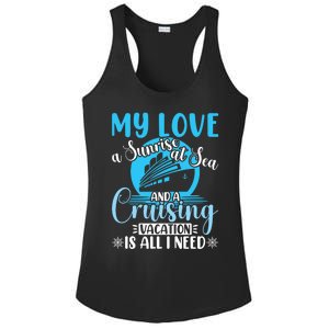 Cruising Vacation Family Trip Husband And Wife Cruising Funny Gift Ladies PosiCharge Competitor Racerback Tank