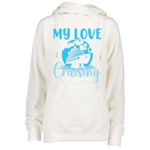 Cruising Vacation Family Trip Husband And Wife Cruising Funny Gift Womens Funnel Neck Pullover Hood