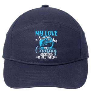 Cruising Vacation Family Trip Husband And Wife Cruising Funny Gift 7-Panel Snapback Hat