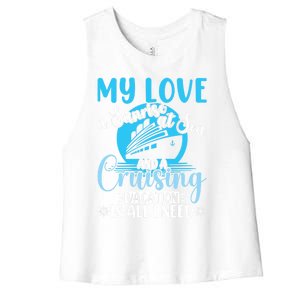 Cruising Vacation Family Trip Husband And Wife Cruising Funny Gift Women's Racerback Cropped Tank