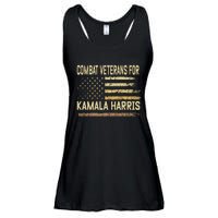 Combat Veterans For Kamala Harris Election Usa Flag Military Ladies Essential Flowy Tank