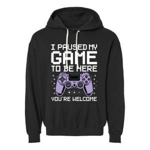 Cool Video Game Art For Men Women Video Gamer Gaming Lover Garment-Dyed Fleece Hoodie