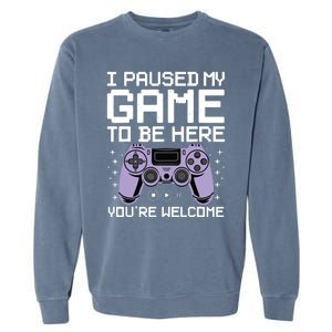 Cool Video Game Art For Men Women Video Gamer Gaming Lover Garment-Dyed Sweatshirt