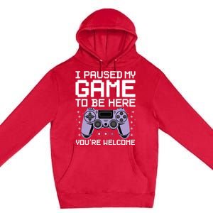 Cool Video Game Art For Men Women Video Gamer Gaming Lover Premium Pullover Hoodie