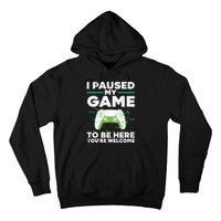 Cool Video Gamer For Men Boy Game Paused Gaming Gamers Hoodie