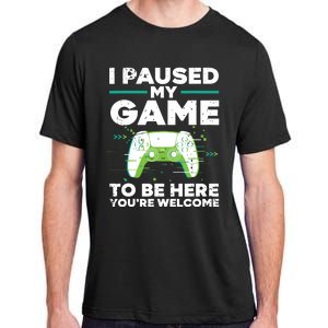 Cool Video Gamer For Men Boy Game Paused Gaming Gamers Adult ChromaSoft Performance T-Shirt